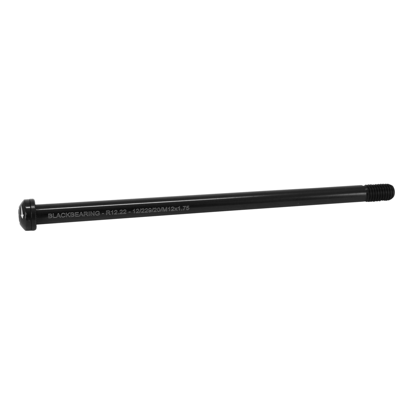 Axe traversant arrière Blackbearing M12x1.75 229mm