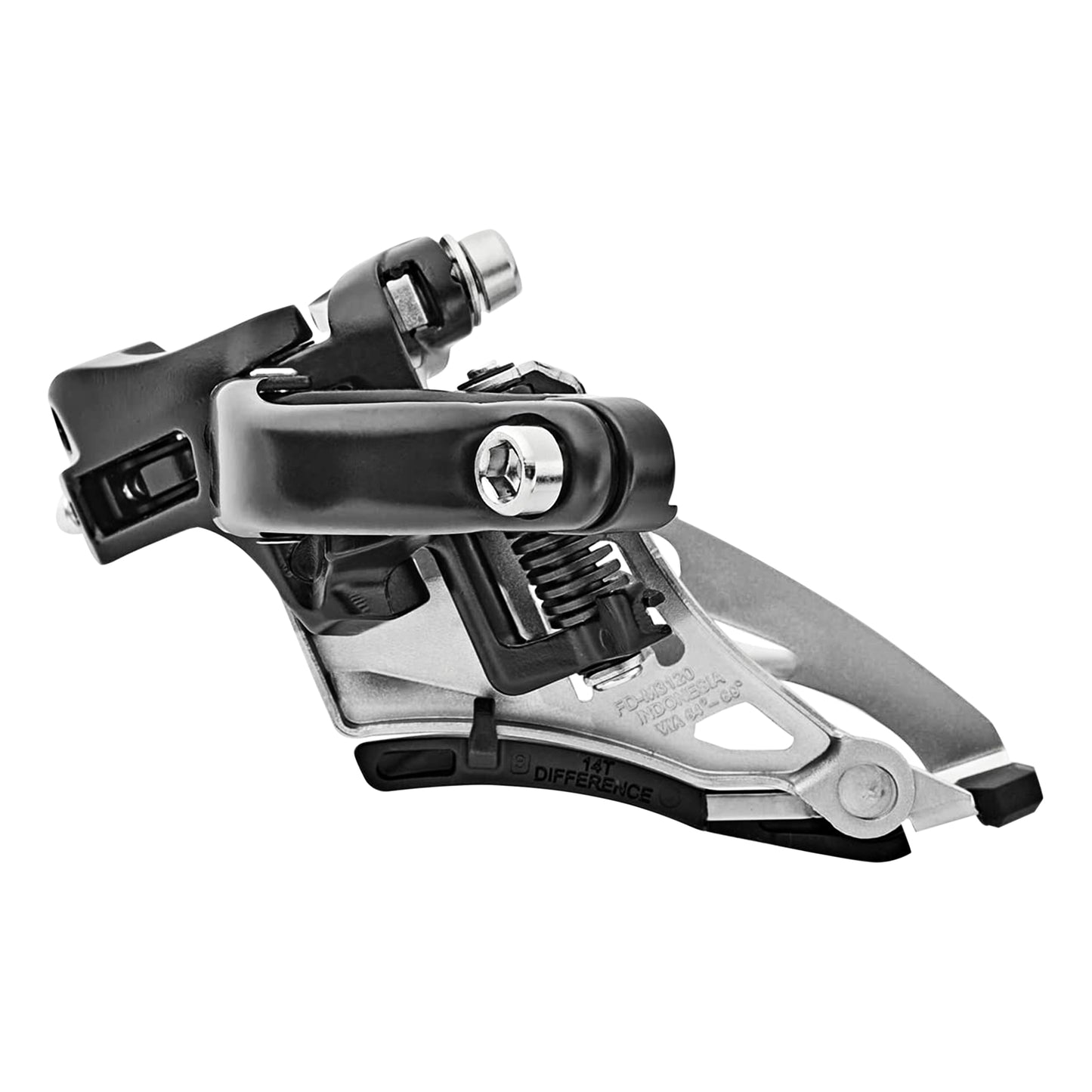 Shimano Alivio 9x2 MTB front derailleur, high clamp 34.9-31.8-28.6, top pull