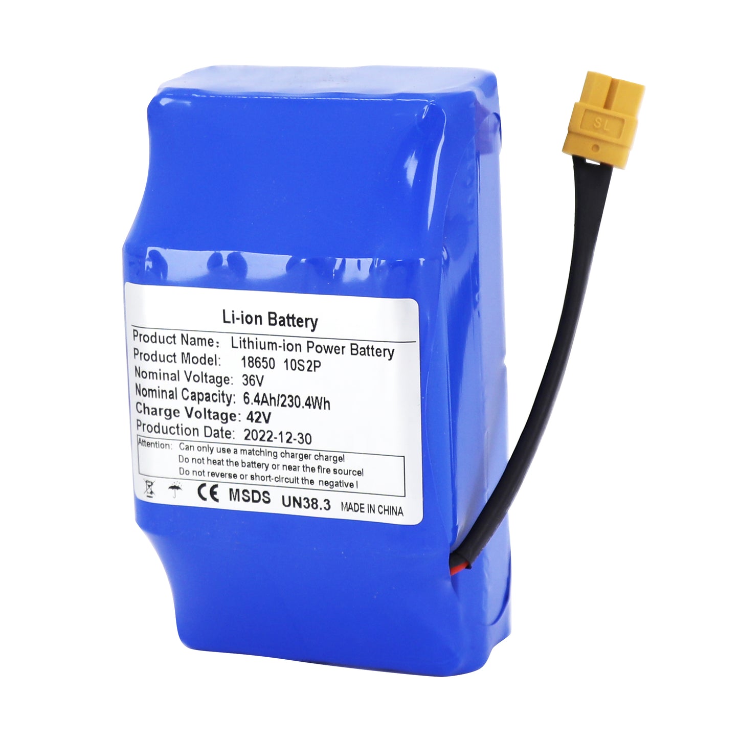 External scooter battery compatible with Xiaomi 6.4Ah PCP