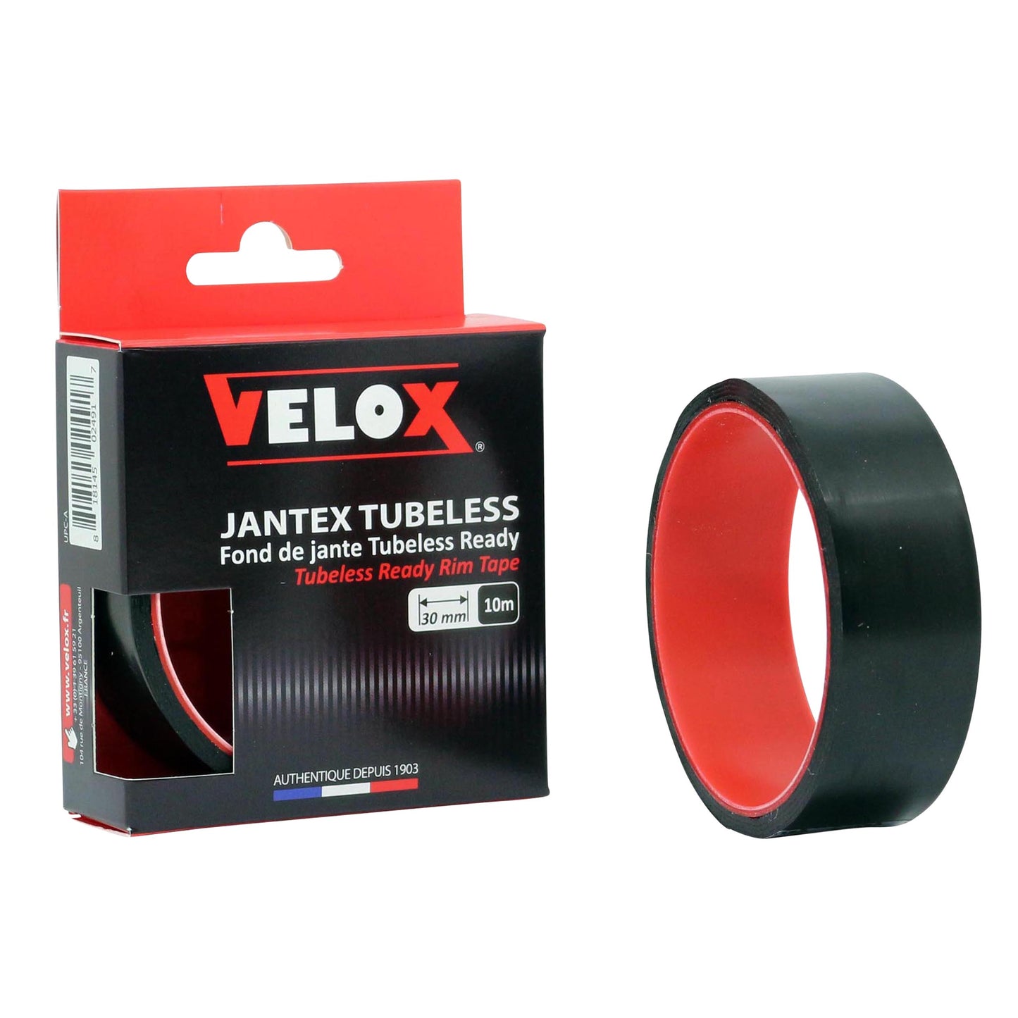 Velox adhesive workshop rim tape for MTB tubetype to tubeless conversion 30mm wheel width 27/30c