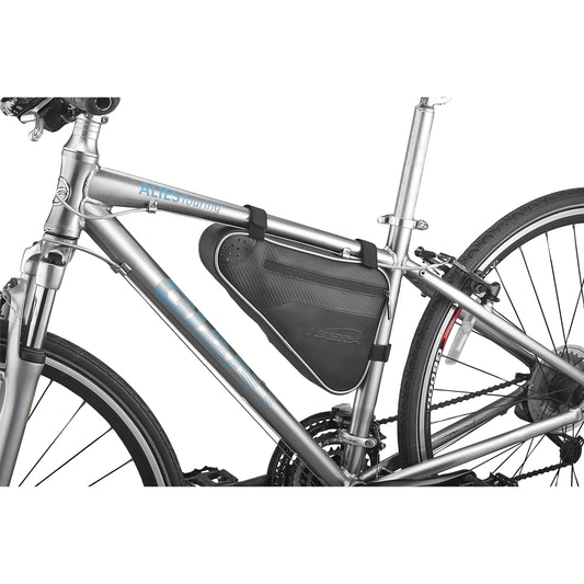 Sacoche de cadre vélo triangle Ibera resistant à l'eau noir 31x21x6cm