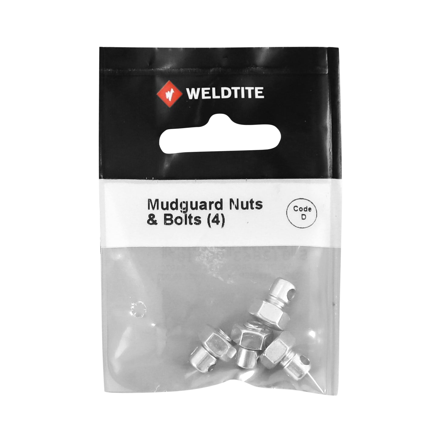 Kit vis + écrous fixation garde-boue Weldtite (x4)