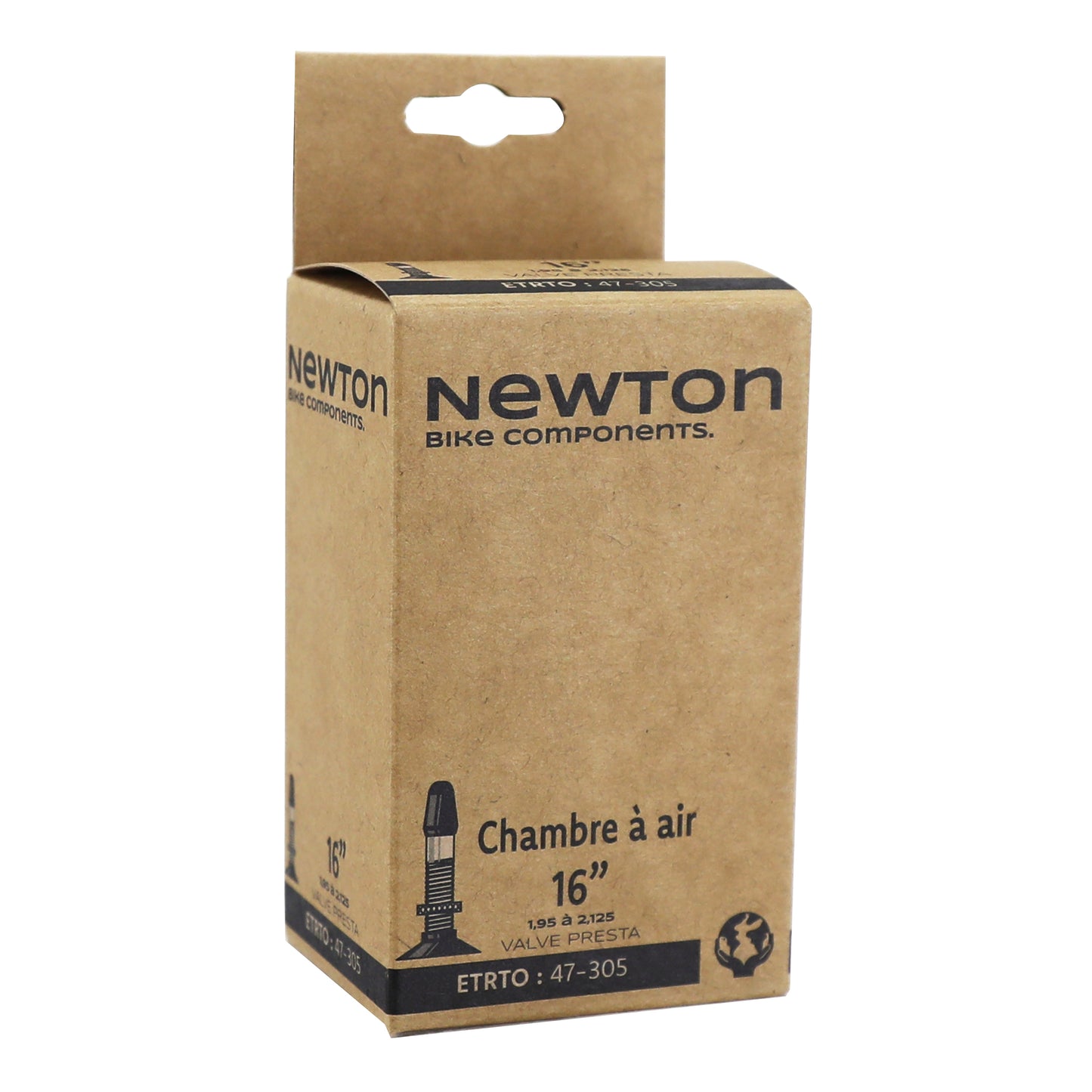 Inner tube bike 16 x 1.95-2.125 Newton Presta valve