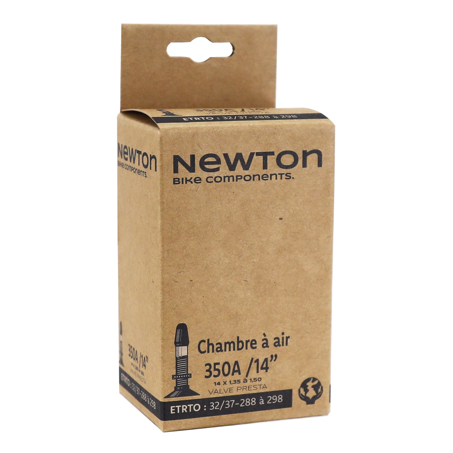 Bicycle Inner Tube 350a - 14" Newton Presta Valve