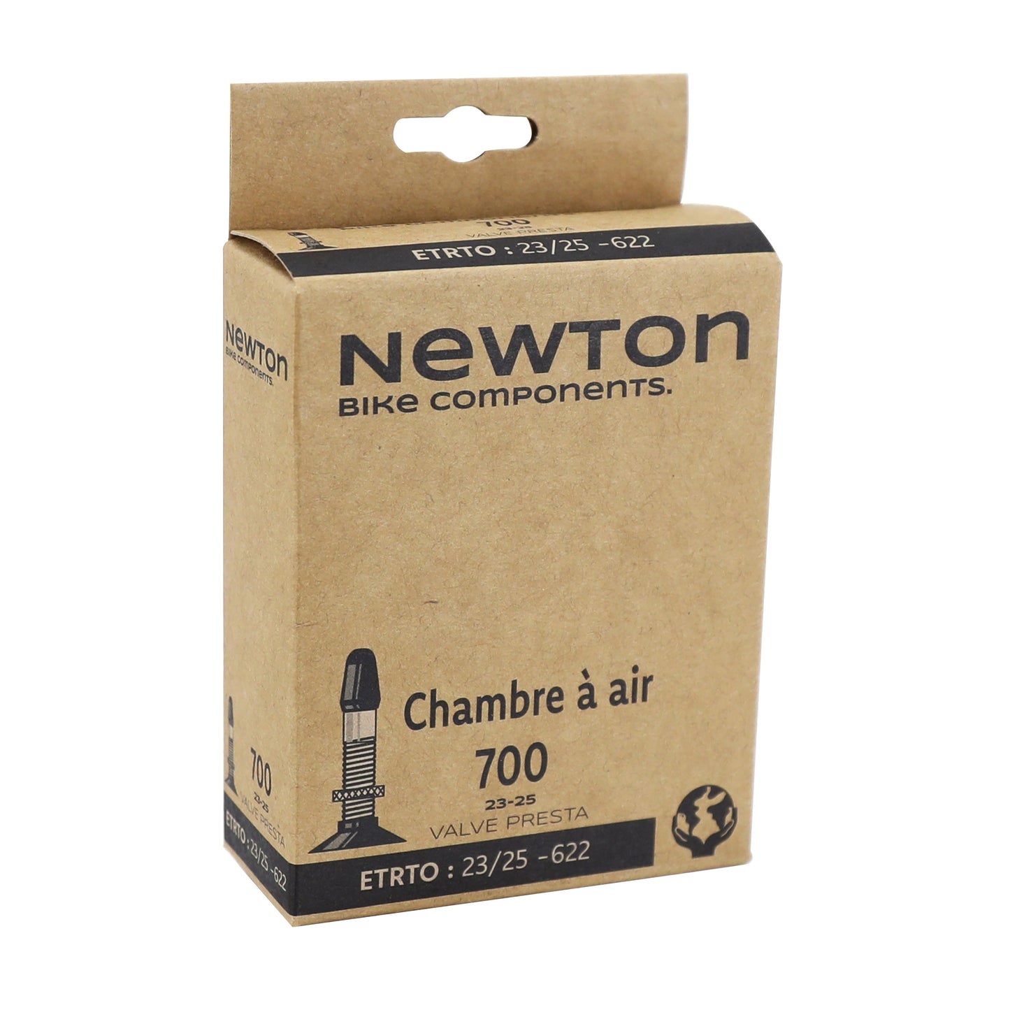 Bicycle inner tube 700 x 23-25 Newton Presta valve 48mm