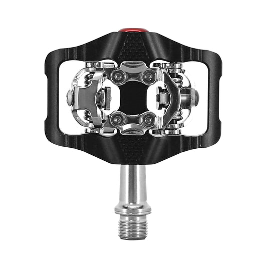 Pédale gravel VTT plate Newton alu CNC noir 102x73