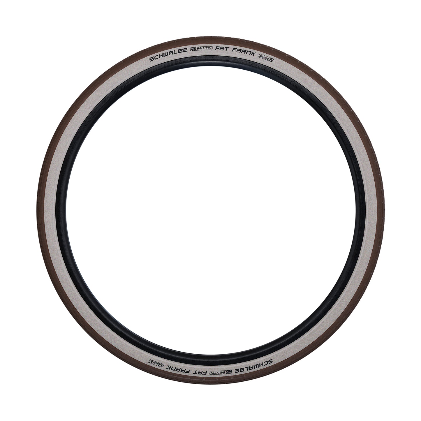 Schwalbe Fat Frank Urban Mountain Bike Tire 29 X 2.00 Brown with Beige Sidewall Reflex TR (50-622) K-Guard Puncture Protection (TWIN SKIN)