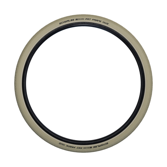 Urban MTB Tire 29 X 2.00 Schwalbe Fat Frank Cream Reflex Sidewall TR (50-622) K-Guard Puncture Protection (TWIN SKIN)