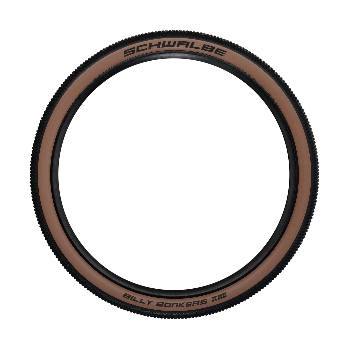 Pneu VTT DIRT 26 X 2.25 Schwalbe Billy Bonkers Noir-Flanc Bronze TR (57-559) Renfort K-Guard