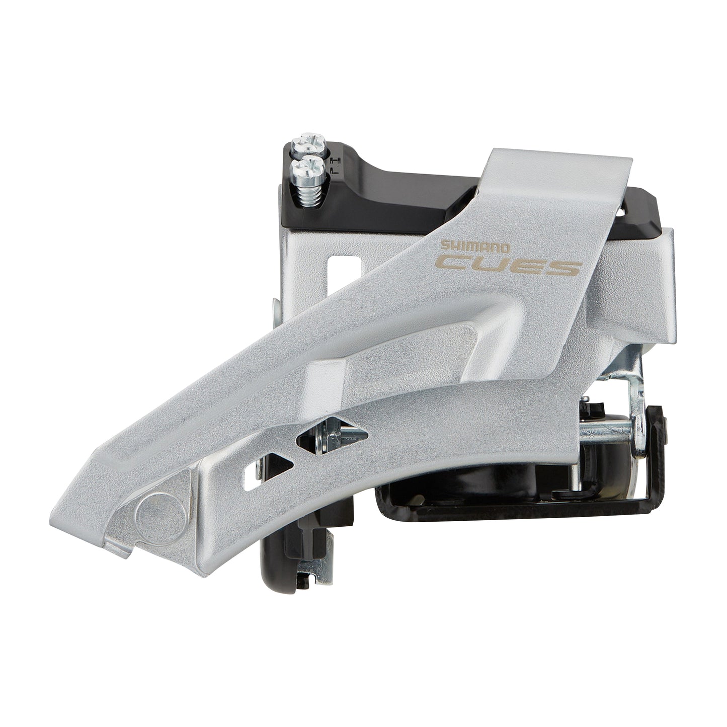 Dérailleur VTT avant Shimano 9-10v. cues u4000 top swing double fixation par collier bas