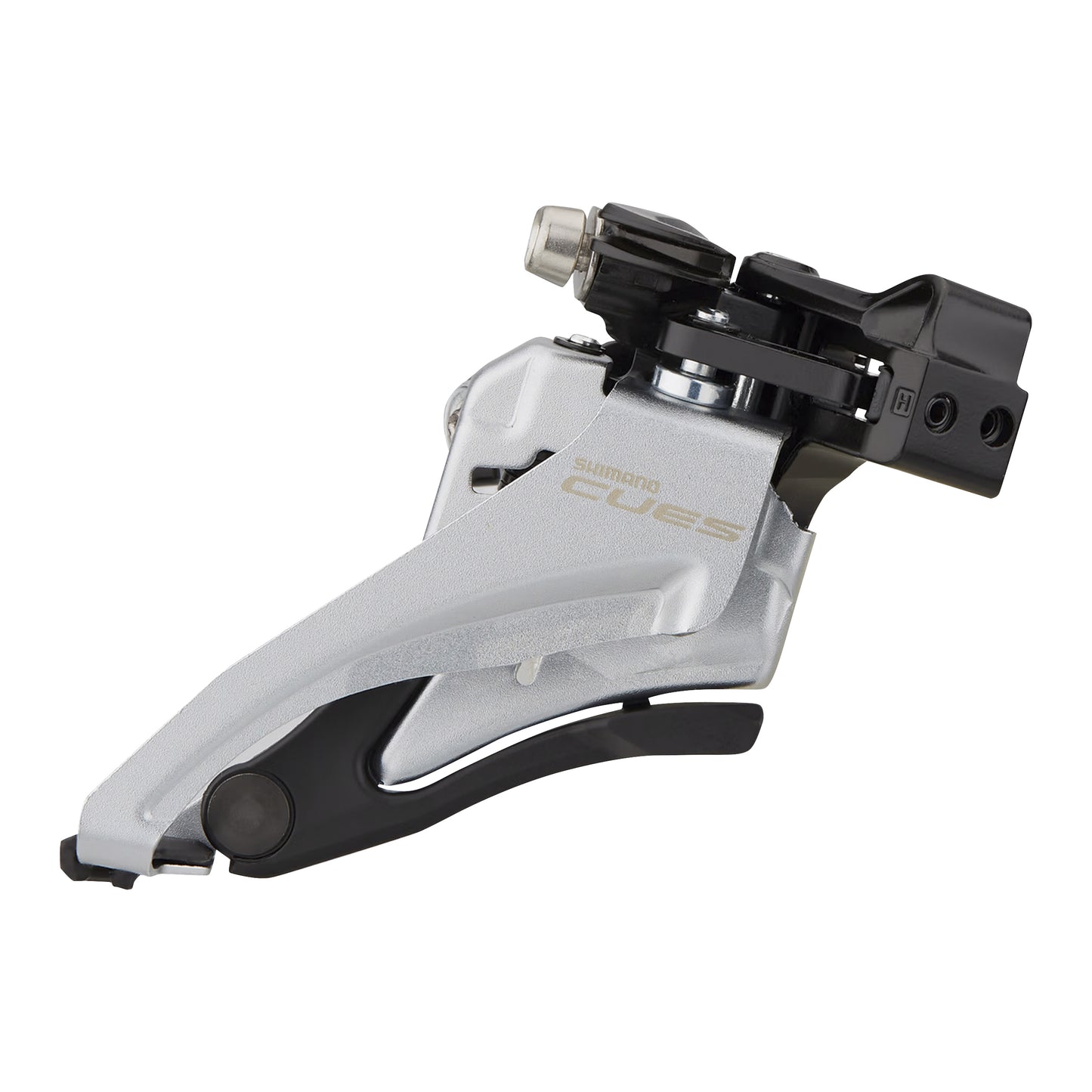 Dérailleur VTT avant Shimano 9-10v. cues u4000 side swing double fixation par collier haut