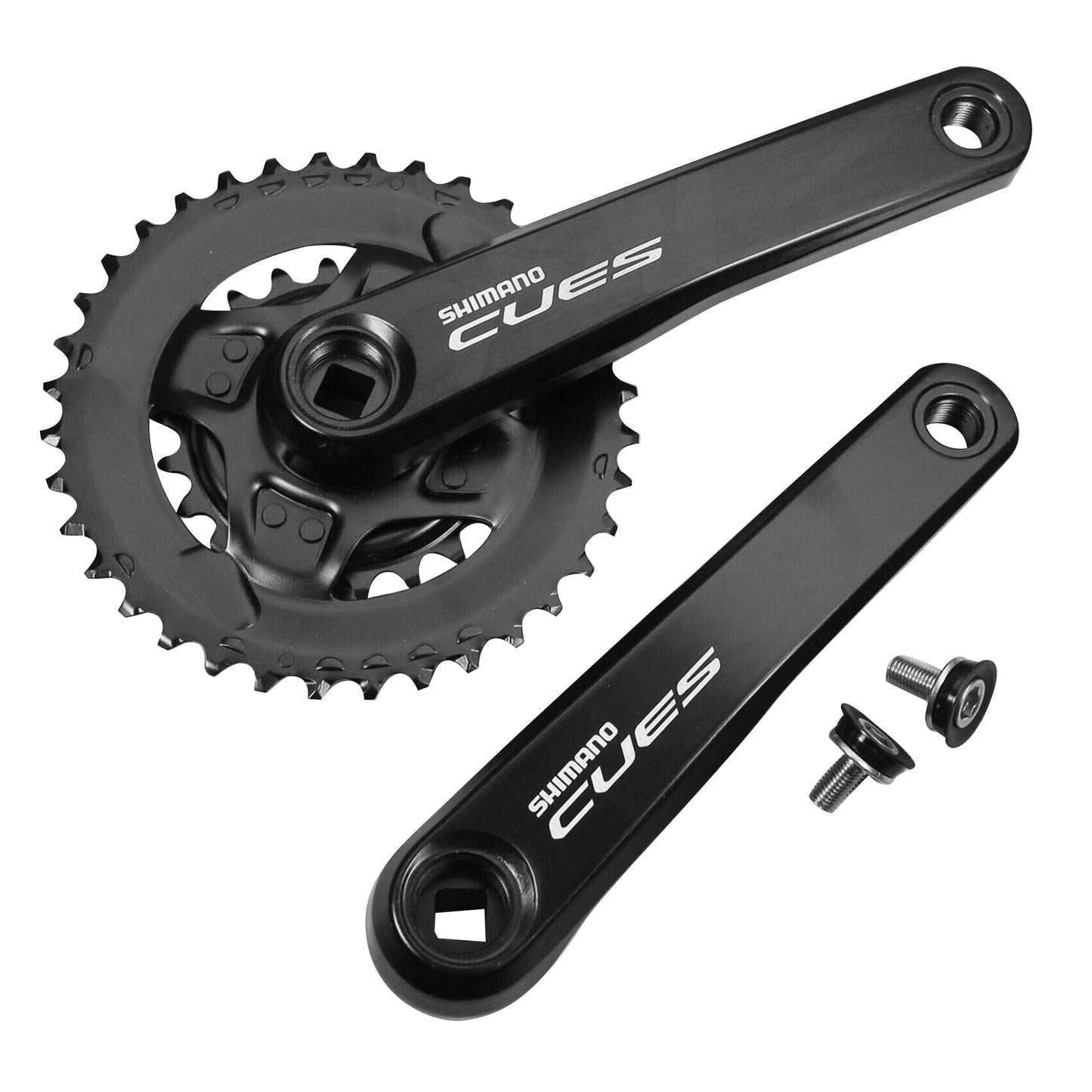 Shimano Cues U4000 mountain bike crankset black 170 36x22 bottom bracket 123