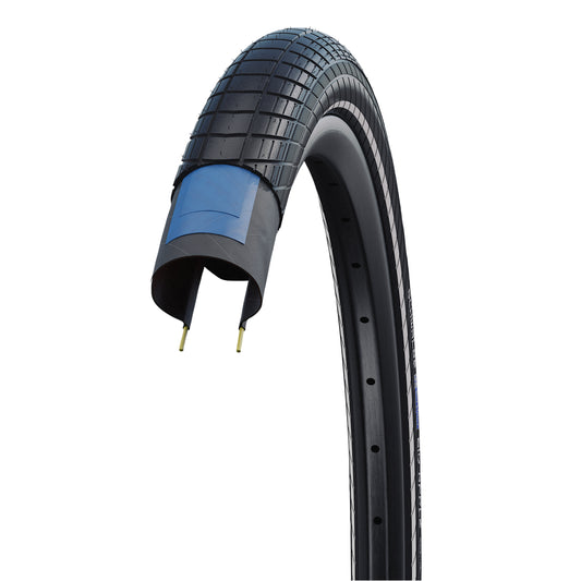 Pneu VTT Urbain 16 X 2.00 Schwalbe Big Apple Noir TR (50-305) Renfort RaceGuard flanc Reflex Compatible VAE