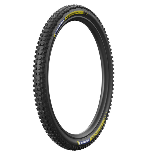 Mountain Bike Tire Gravity 27.5 X 2.50 Michelin Wild Enduro MH Racing Line Black Blue-Yellow Stickers Tubeless Ready TS (63-584)