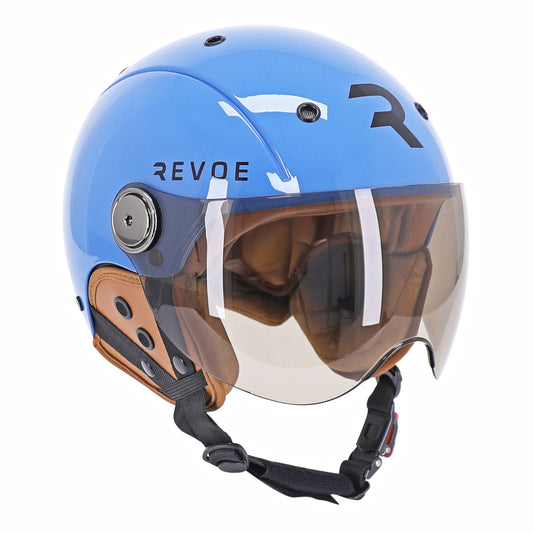 Casque vélo adulte Revoe premium urbain-city bleu petrol