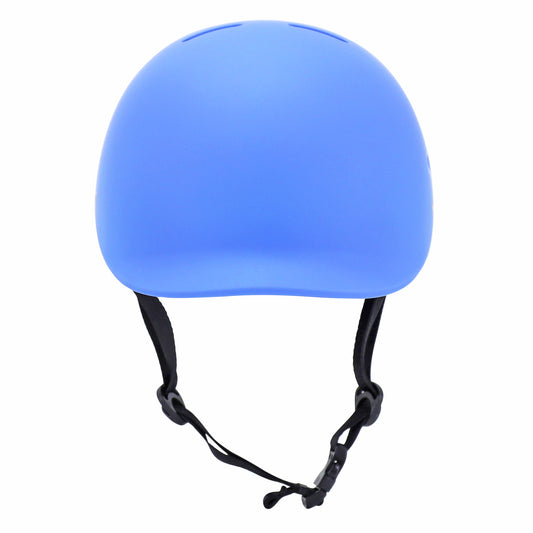 Adult cycling helmet Newton city urban matt blue in-mold with visor and lock