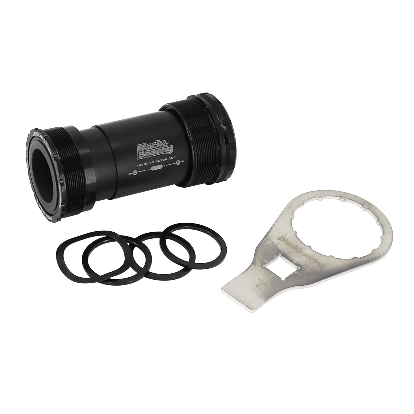 Cuvette intégrée boîtier fileté route-VTT Blackbearing roulement supèrieur b5 diam 47mm dub axe 28,99mm (boîte de 77mm)