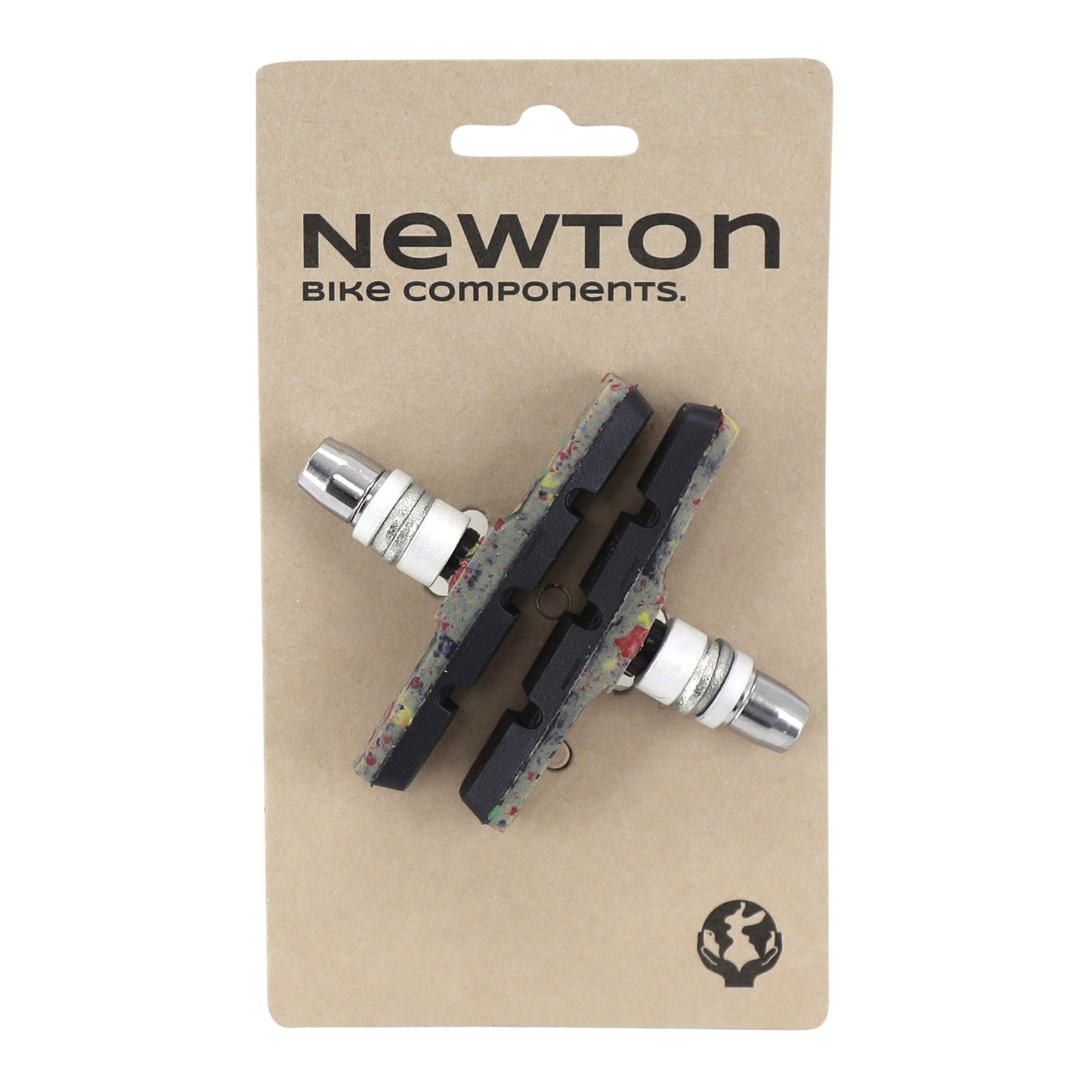 Recycled 70mm MTB V-brake pad holders, screw-on