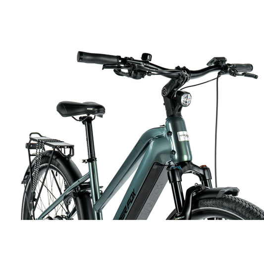 Electric Hybrid Bike 29 Leader Fox Sandy F Emerald Green Bafang AR 20Ah