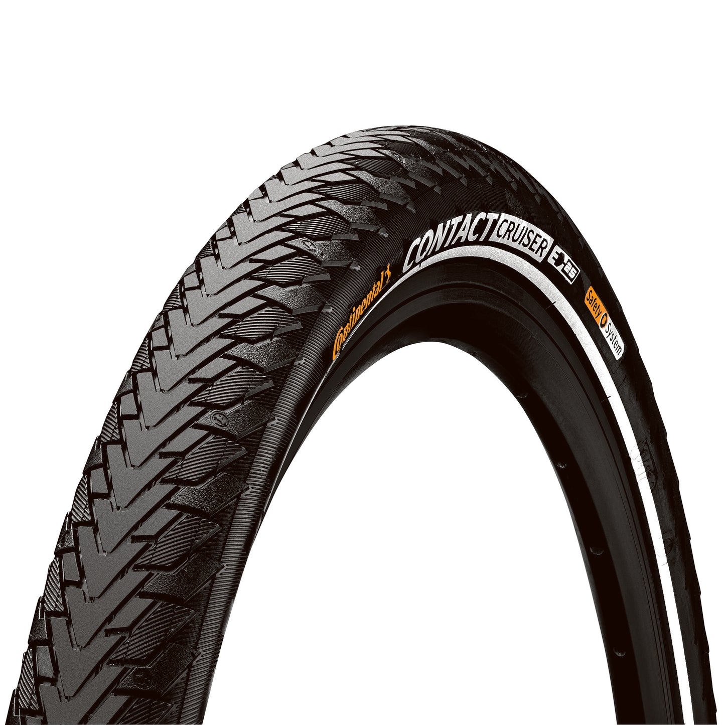 Tire City E-bike 20 X 2.00 Continental Contact Cruiser Black TR Reflex Sidewall (50-406) E-bike Compatible (E)