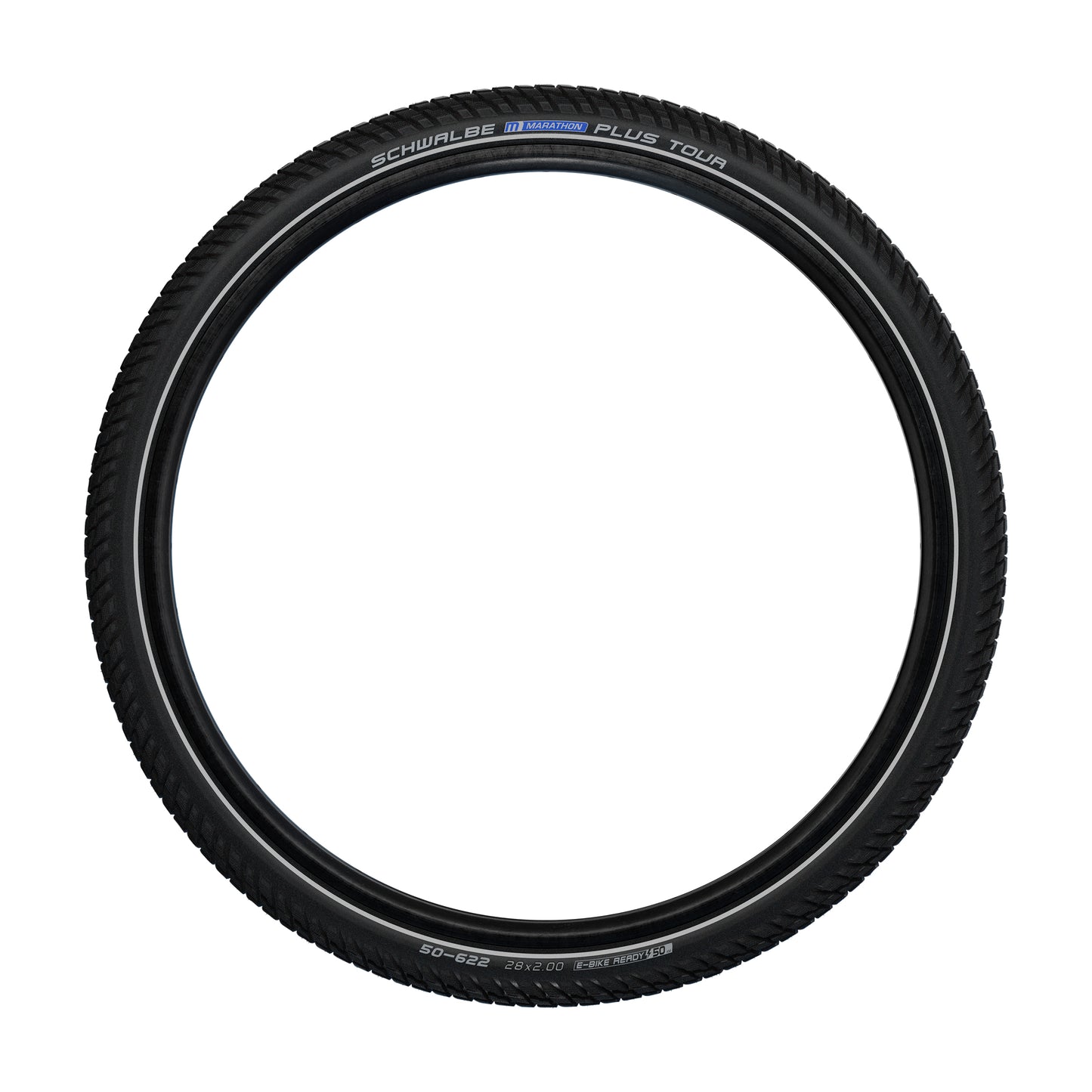 27.5 X 2.15 Schwalbe Marathon Plus Tour Black TR (55-584) MTB Tire 5mm Reinforced Reflex Sidewall E-bike Approved e50