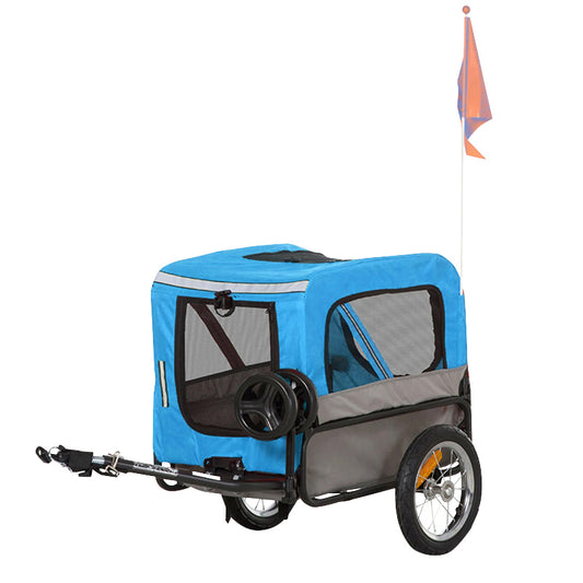 PCP 40 kg blue 12" wheels utility bike trailer