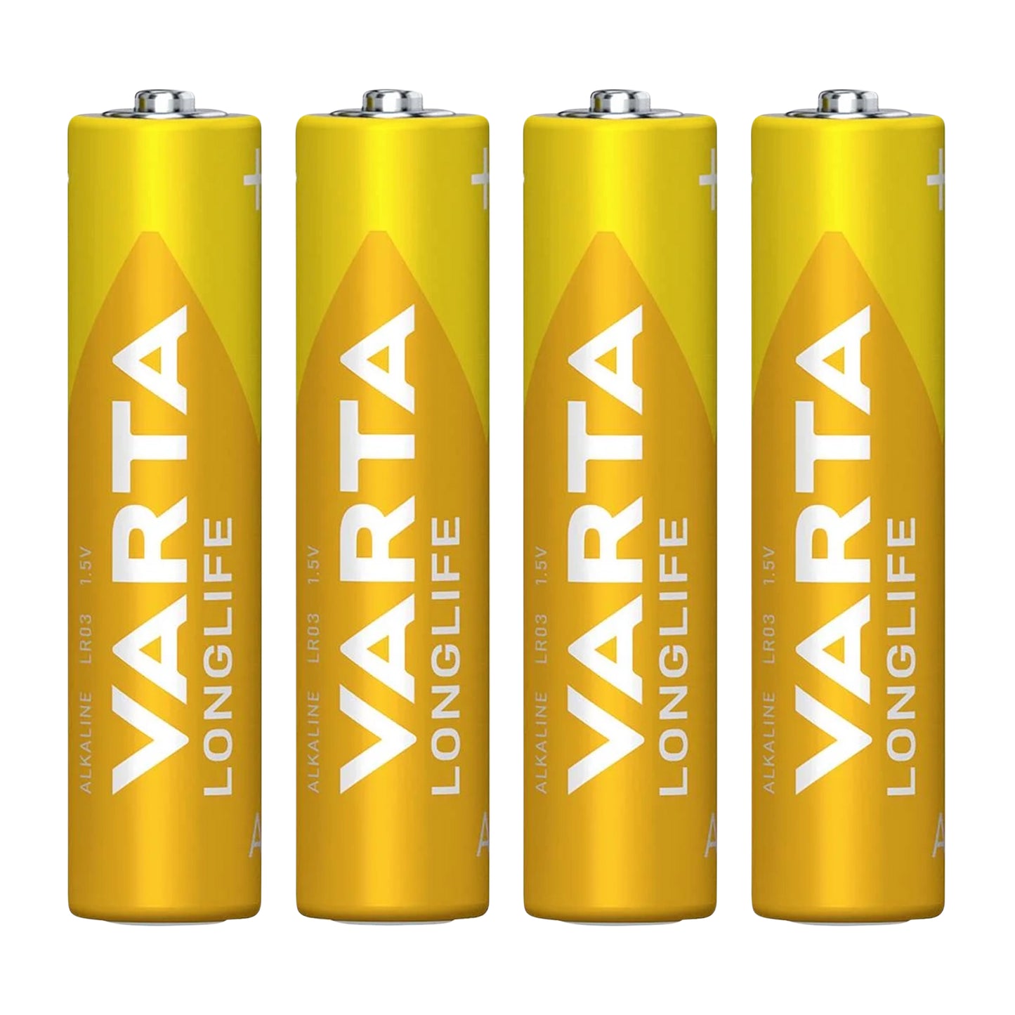 Pile Varta LR03 AAA alcaline Longlife vendues par 4