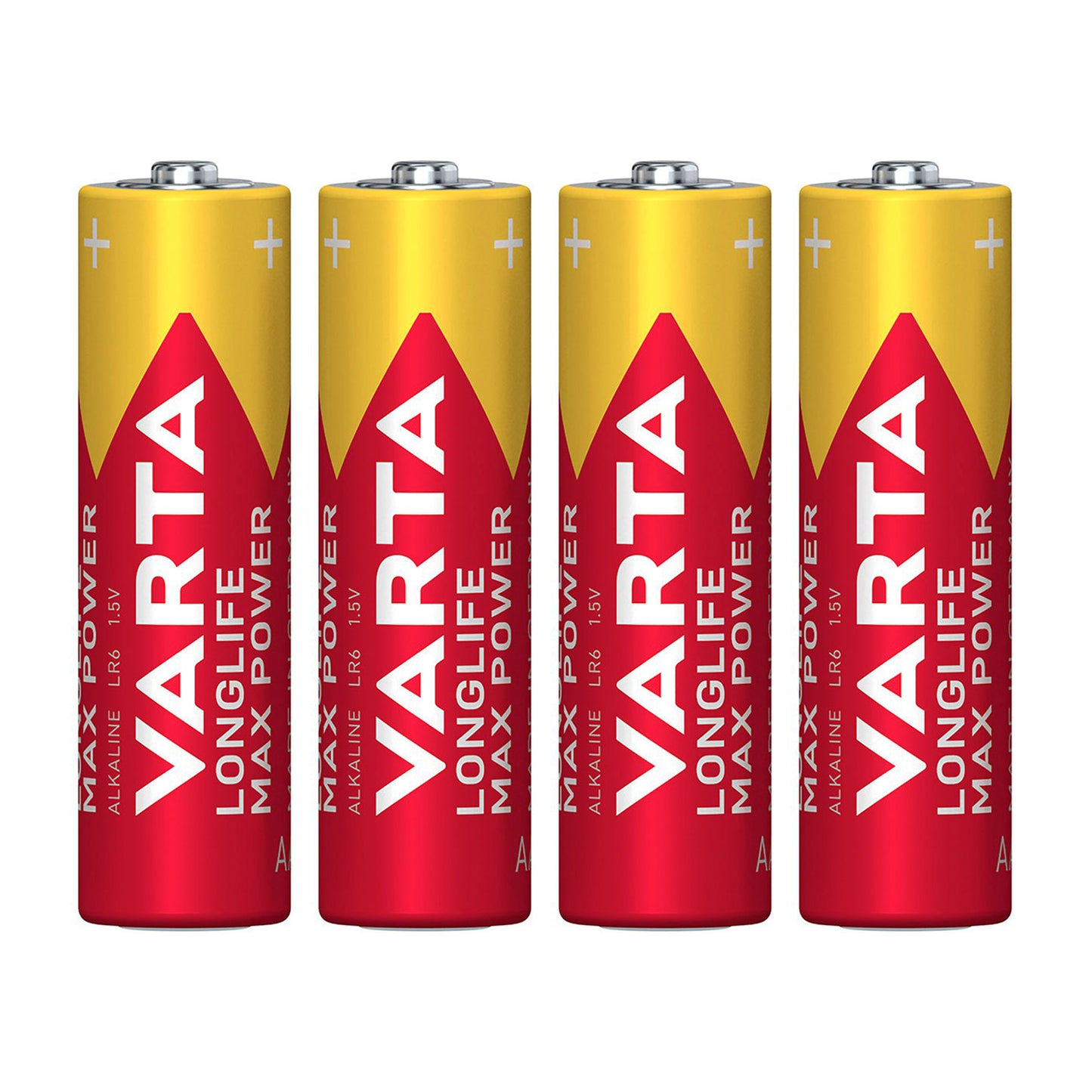 Pile Varta LR06 AA alcaline Longlife Max Power vendues par 4