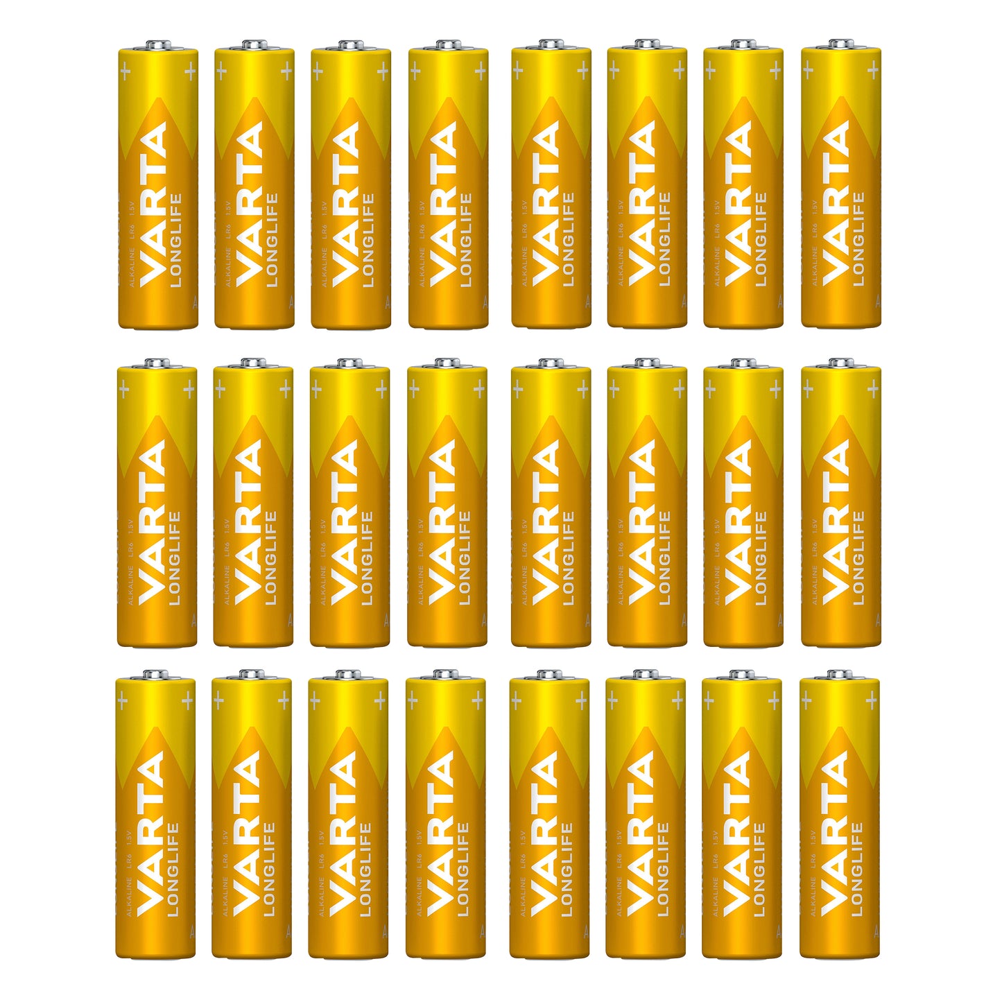 Pile Varta LR06 AA alcaline Longlife boîte refermable par 24