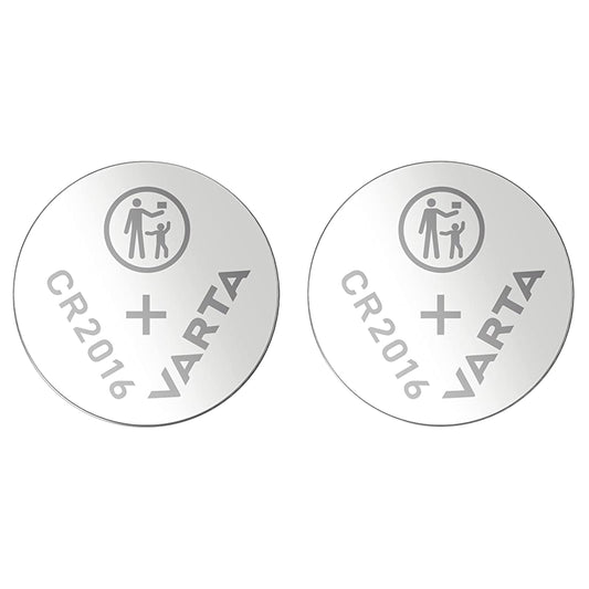 Varta CR2016 3V lithium button cell batteries, pack of 2