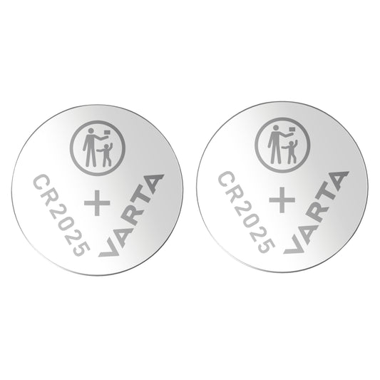 Varta CR2025 3V lithium button cell batteries, pack of 2