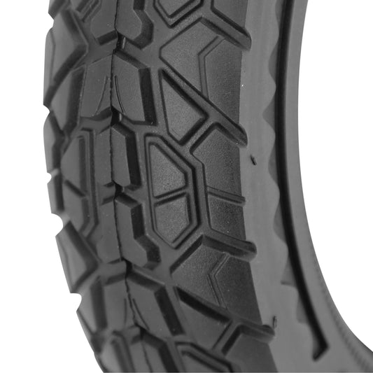 Pneu Trottinette plein Cross 10 X 2.125 Noir - Largeur Interieur 43 mm (Pour Ninebot F20, F25, F30, F40 et autres)