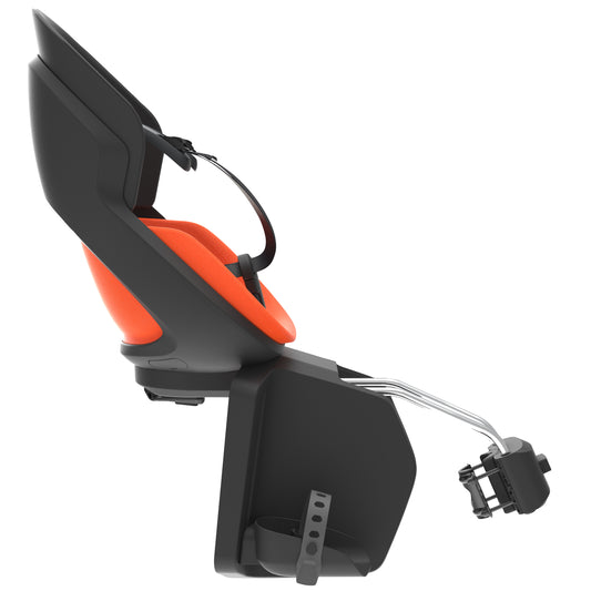 Prodigee Icon Rear Child Seat Black Frame Orange Cushion