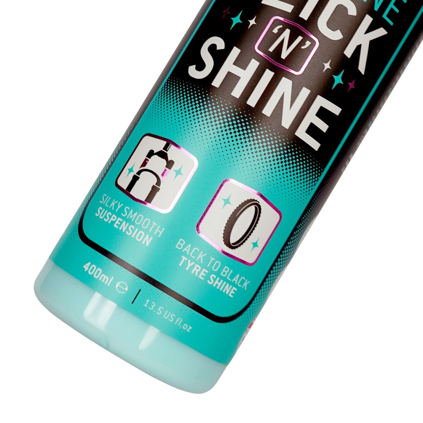 Nettoyant vélo Weldtite pour fourche et pneu silicone slick n shine (spray 400ml)