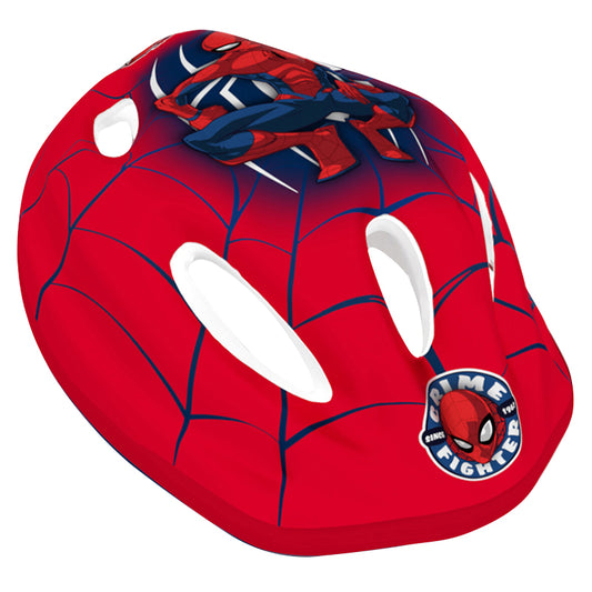 Casque vélo enfant Disney spiderman rouge avec molette réglage City