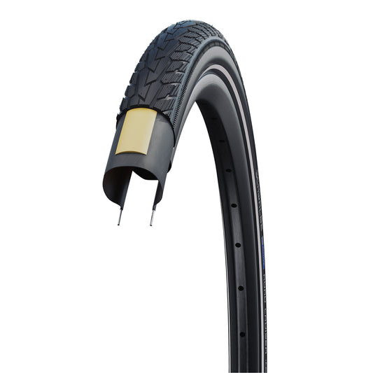 Hybrid Urban Tire 700 X 47 Schwalbe Road Cruiser HS484 Black TR (47-622) Reflective Sidewall