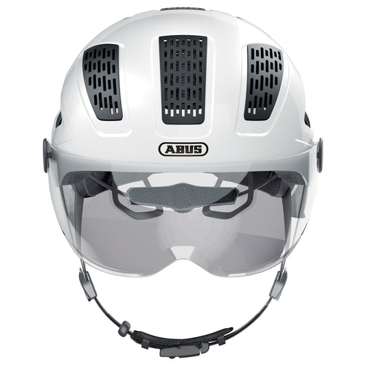 Abus Urban Hyban 2.0 Ace Adult Cycling Helmet Polar White