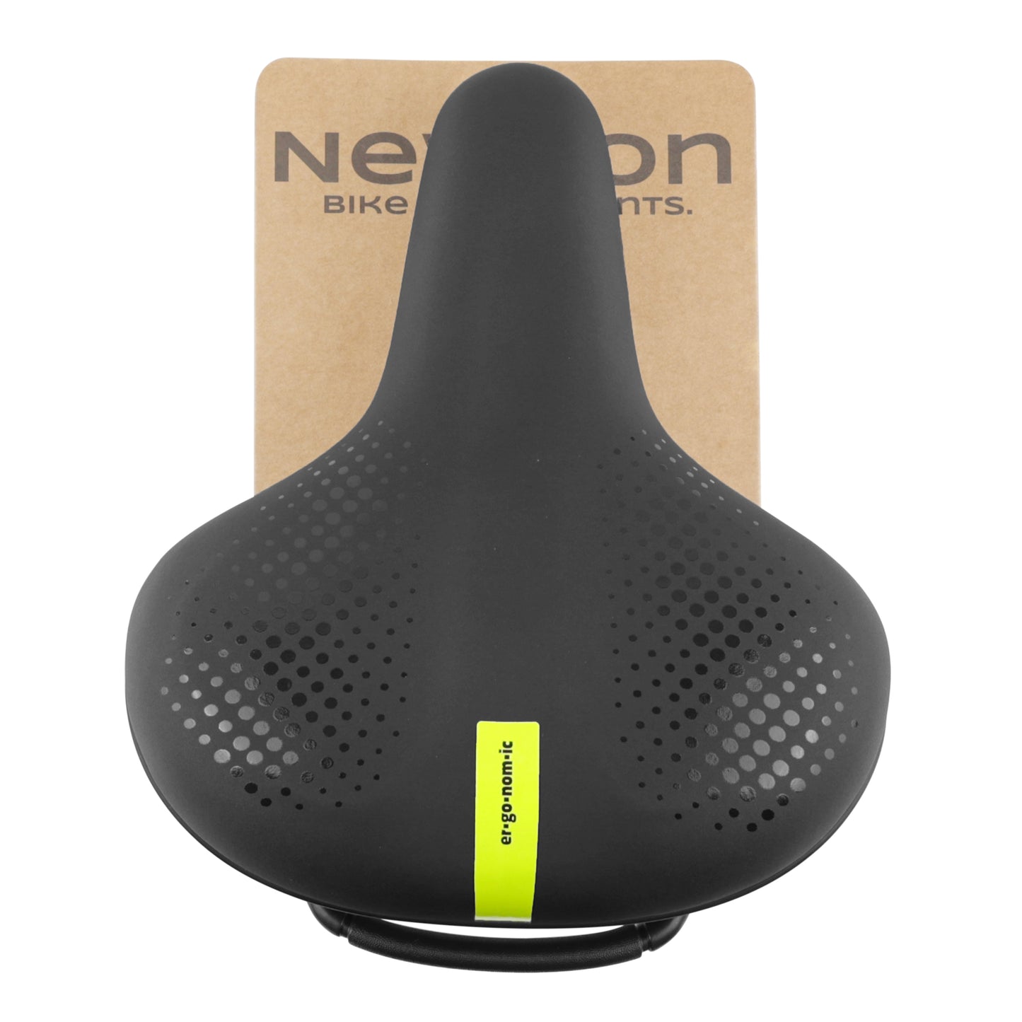 Newton City Moderate Memory Foam Saddle Black 247x203
