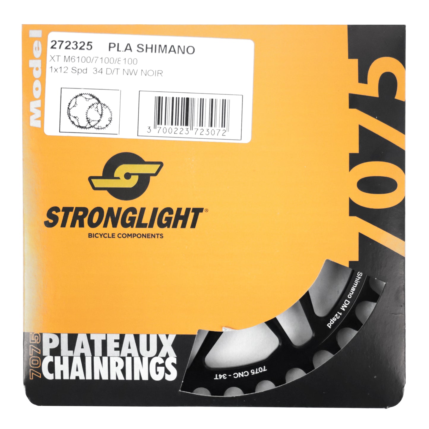 Stronglight direct mount MTB chainring for Shimano M6100 34T 12S