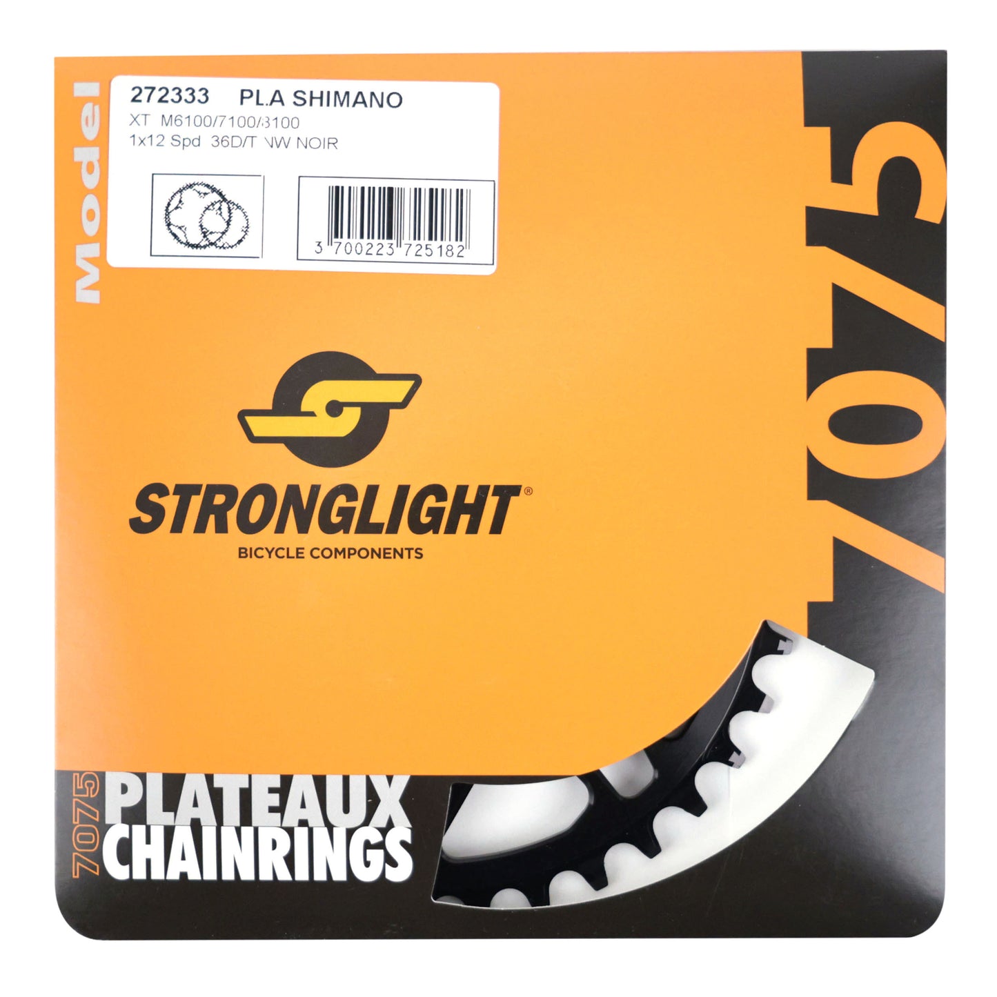 Plateau VTT direct mount Stronglight pour Shimano M6100 36D 12V