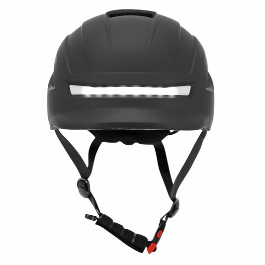 Casque vélo-trottinette adulte urbain-city cp02 noir éclairage intégré PCP