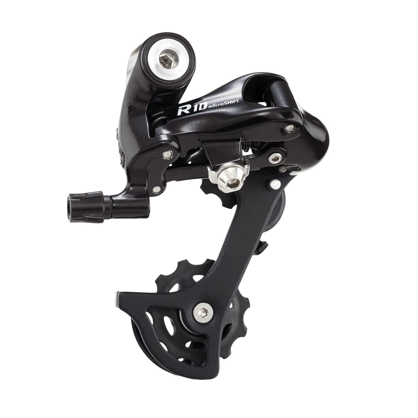 Microshift 10-speed road rear derailleur, medium cage, double, Shimano Tiagra 4600 - 105 5600-5700 compatible, max 34t