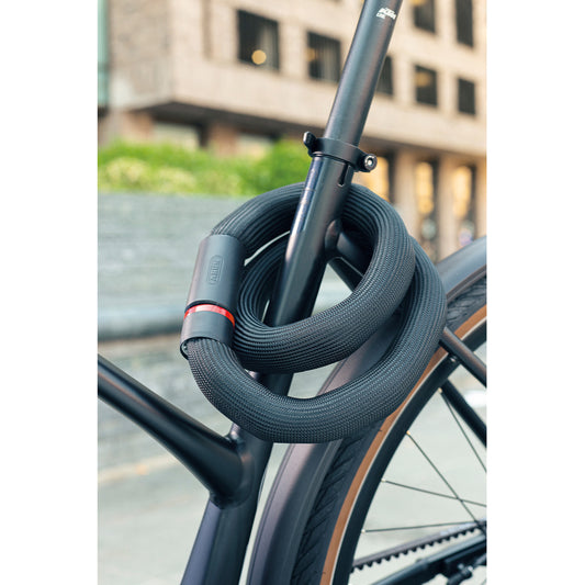 Antivol vélo chaîne à clé Abus goose lock 6206k diam 6 mm longueur 110 cm avec serrure intégrée -niveau sécurité 7-