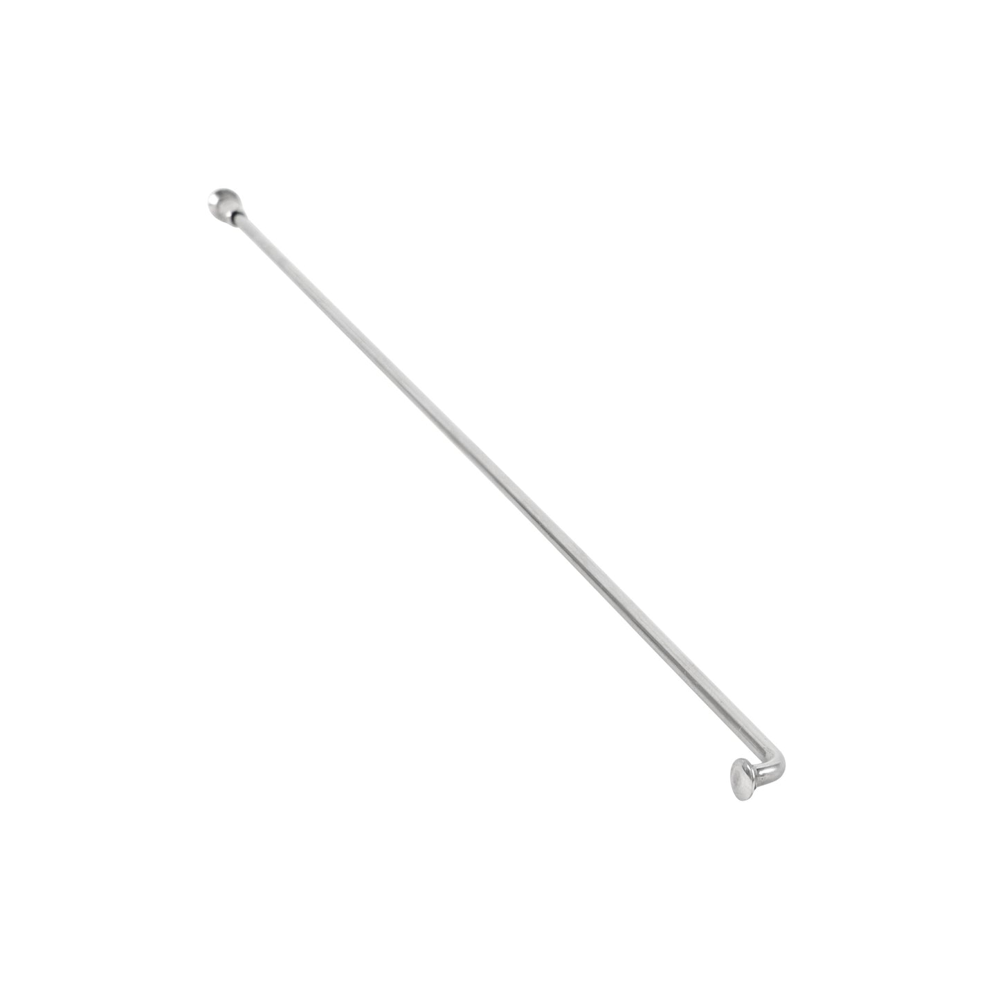 Rayon PCP inox argent 2,6mm coudé 280 mm (unité)