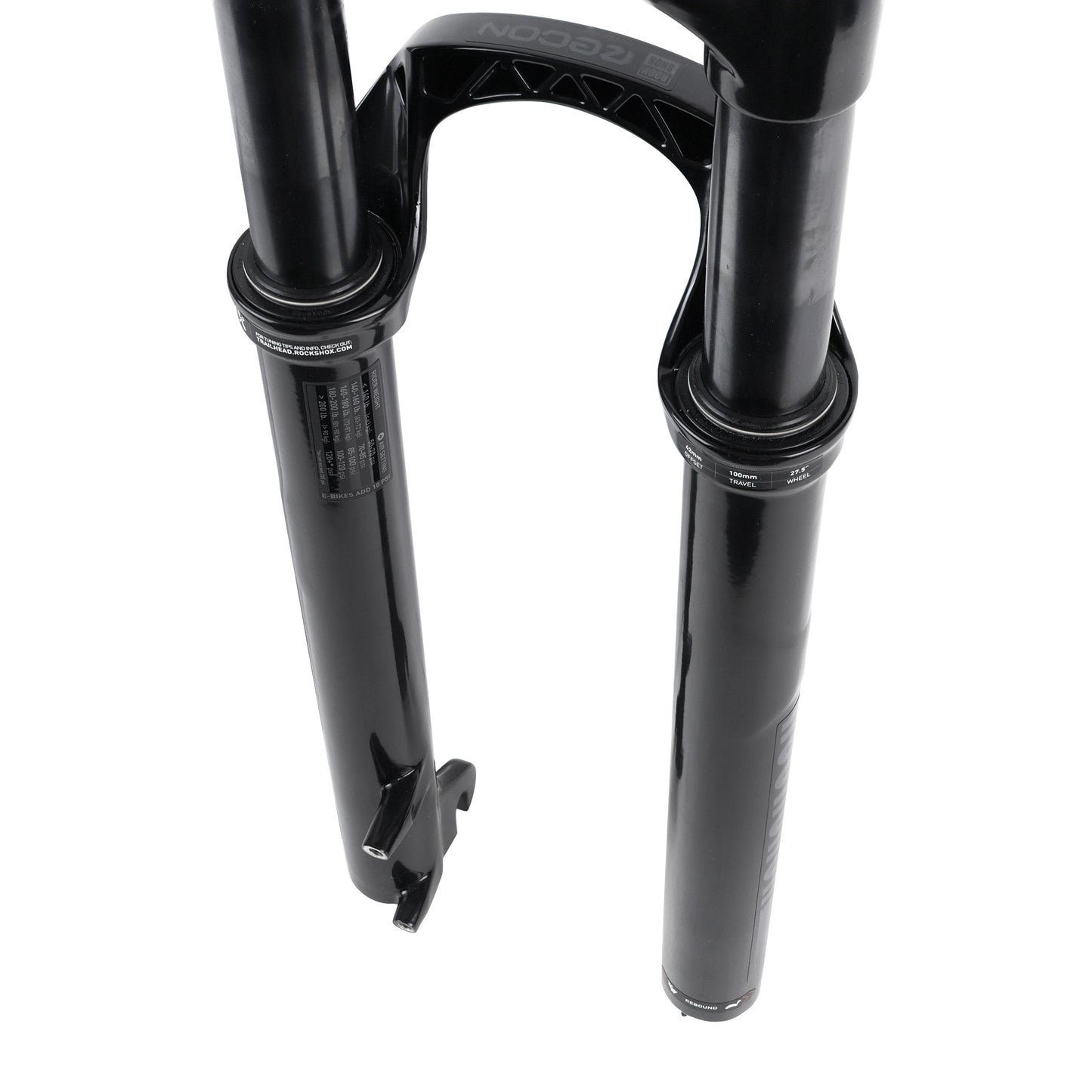 Fourche VTT 27.5 " Rockshox recon silver RL 1"1-8-28,6 extèrieur deb. 100mm