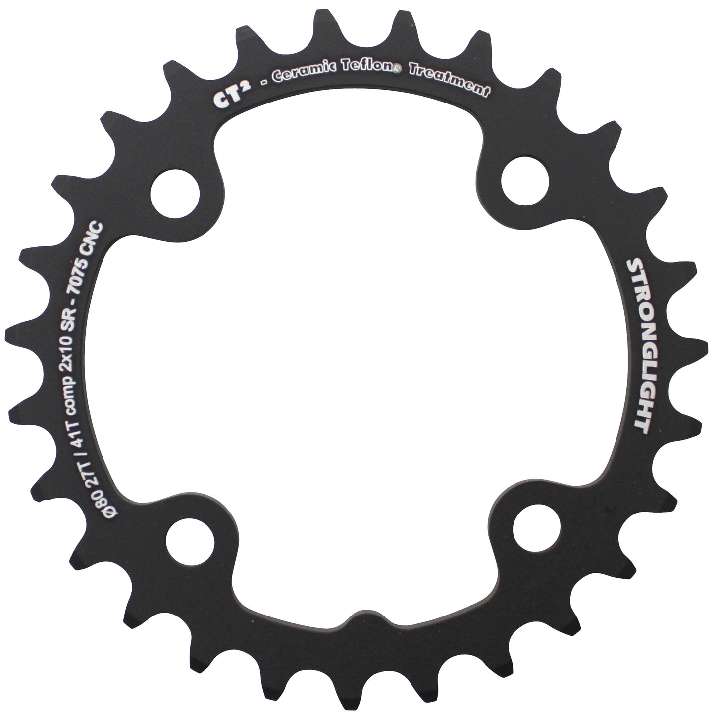 Plateau VTT 4 bras Stronglight D80 pour SRAM X0 XX X9 X7 27D