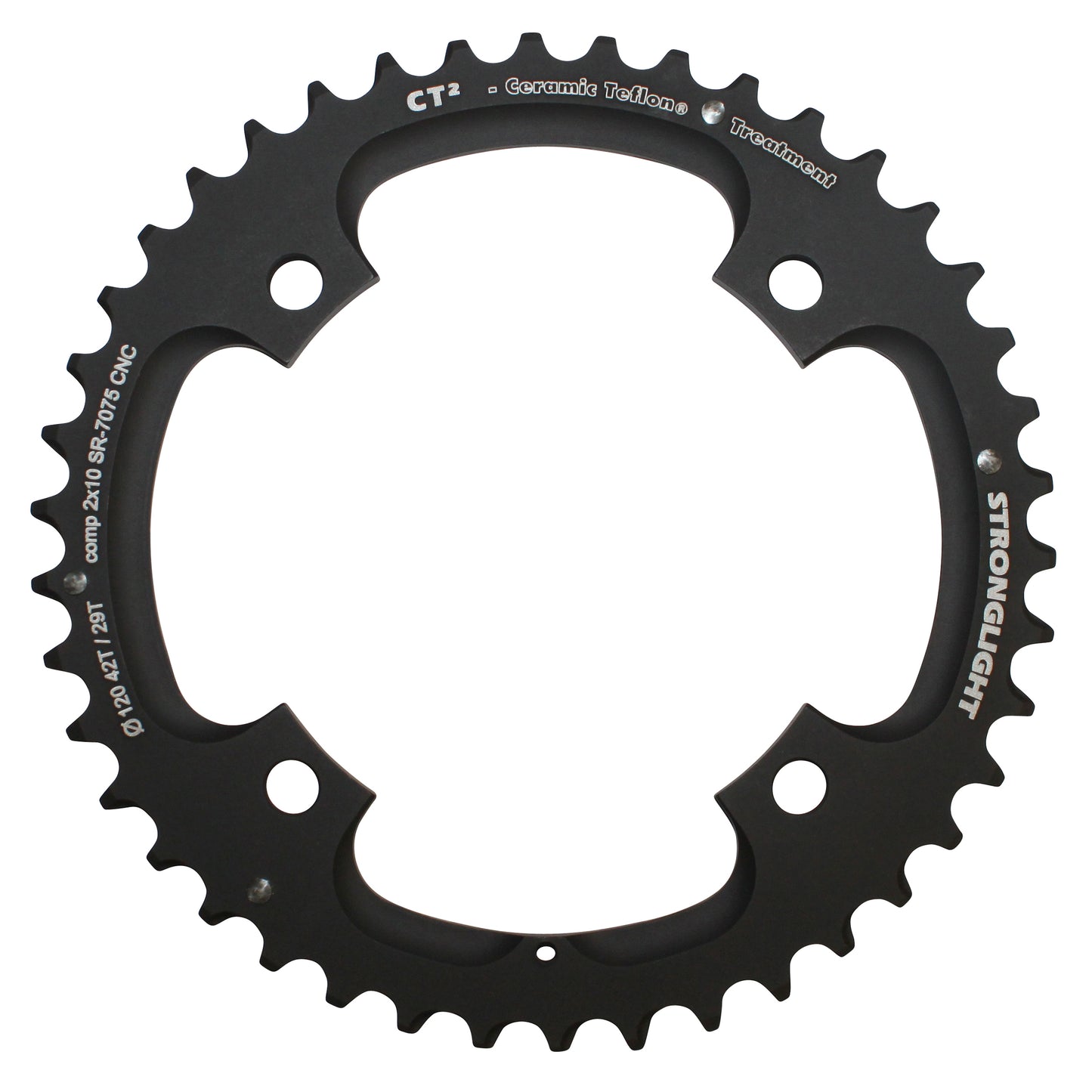 Plateau VTT 4 bras Stronglight D120 pour SRAM X0-XX 42D int29