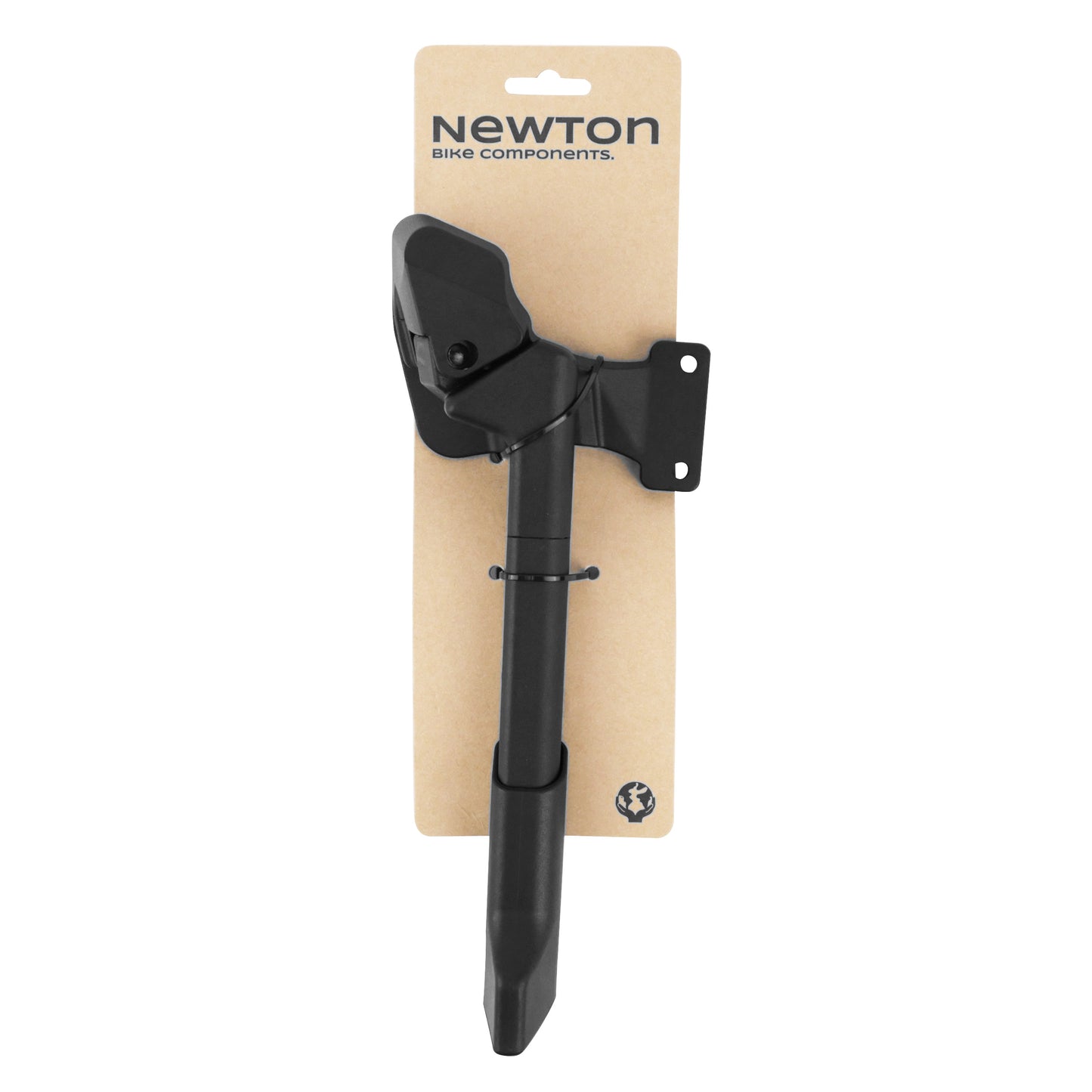 Newton 26-29'' adjustable black rear side kickstand 2-bolt chainstay mounting 40mm spacing - supports 50kg
