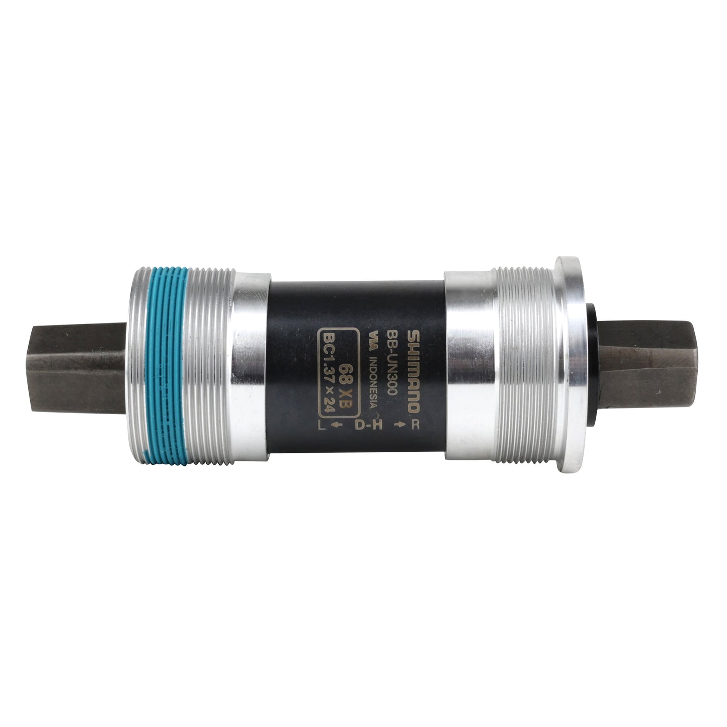 Boîtier pédalier Shimano carré un300 115mm (boîte de 68) filetage anglais - bsc - 1,37x24
