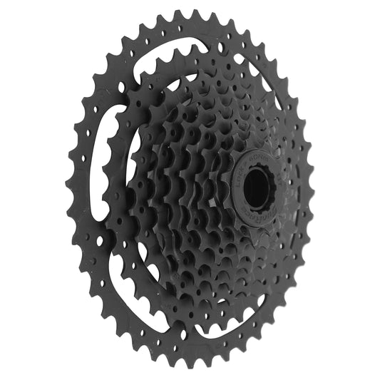 9-speed cassette. Sunrace U-series CSU980 11-42 MTB black (11-13-15-18-21-24-28-34-42) - Shimano CUES, Linkglide compatible